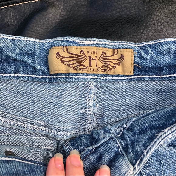 Midi denim skirt knee-length - Picture 2 of 5